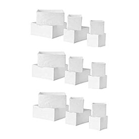 【中古】【輸入品・未使用】Ikea Skubb Storage Boxdrawer Organisermultiuse SET OF 18 White [並行輸入品]