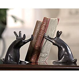 【中古】【輸入品・未使用】SPI Rabbit Pushing Books Bookend Pair