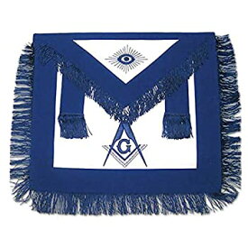 【中古】【輸入品・未使用】MasonicブルーLodgeエプロンwithブルーフリンジfor the Freemason