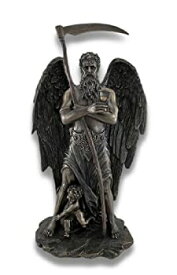 【中古】【39shop】【輸入品・未使用】Chronos★' Father Time ' Standing with Child Playing At HisフィートStatue（新古品）