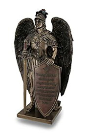 【中古】【輸入品・未使用】Resin Statues Take Up The Shield of Faith Warrior天使像Bible Verse 7.5?X 13?X 4.5インチブラックモデル# wu76407?a4