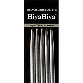 【中古】【輸入品・未使用】HiyaHiya ダブルポイント6インチ(15cm) スチール編み針(5本セット) サイズ US 0000(1.2mm) HISTDP6-4-0