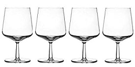 【中古】【輸入品・未使用】Iittala Essence 1018246 ビール 48 cl、4個セット、クリア