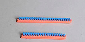 【中古】【輸入品・未使用】Eureka Sanitaire Brush Roll Bristle Strip Inserts Orange Blue 2 Pk Part 52282a-4