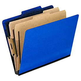 【中古】【輸入品・未使用】Pressguard Classification Folders Legal Six-Section Blue 10/Box (並行輸入品)