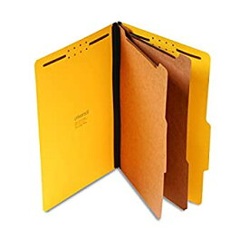 【中古】【輸入品・未使用】Pressboard Classification Folders Legal Six-Section Yellow 10/Box (並行輸入品)