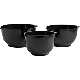【中古】【輸入品・未使用】Hutzler Melamine Mixing Bowl Set: 2 3 and 4 Liters Black by Hutzler