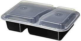 【中古】【輸入品・未使用】Reditainerテつョ - 2 Compartment Microwave Safe Food Container with Lid/Divided Plate/Lunch Tray with Cover by Reditainer [並行輸入品]