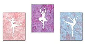 【中古】【輸入品・未使用】Ballerina Decor 08x10 Inch Print Ballet Dancer Collection Ballerina Silhouette Wall Art Prints Kid's Room Decor Gender Neutral Nursery