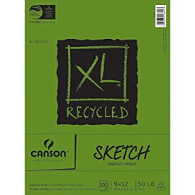 【中古】【輸入品・未使用】Canson XL Recycled Sketch Book 9"X12"-100 Sheets (並行輸入品)