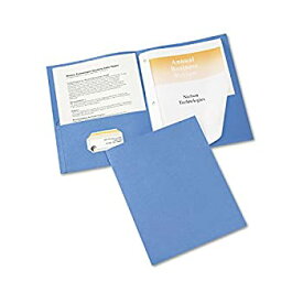 【中古】【輸入品・未使用】Two-Pocket Report Cover Tang Clip Letter 1/2" Capacity Blue 25/Box (並行輸入品)