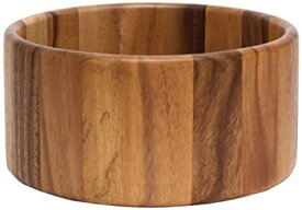 【中古】【輸入品・未使用】Lipper International Large Straight Side Bowl Acacia by Lipper International