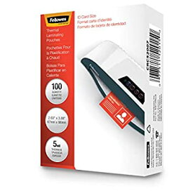 【中古】【輸入品・未使用】Fellowes Glossy Pouches - ID Tag not punched - 100-pack - glossy - 2.64 in x 3.86 in lamination pouches