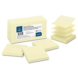 【中古】【輸入品・未使用】Business Source BSN16454 Pop-up Adhesive Note Pads,3 in. x 3 in.,100 Sh,12-PK, Yellow
