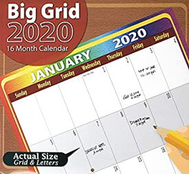 【中古】【輸入品・未使用】2020 ビッググリッド フルサイズ 16ヶ月 壁掛けカレンダー