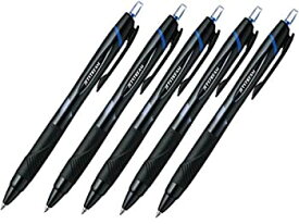 【中古】【輸入品・未使用】Uni-ball Jetstream Extra Fine Point Retractable Roller Ball Pens-rubber Grip Type -0.7mm-blue Ink-value Set of 5 (With Our Shop Origina
