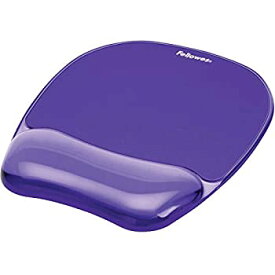 【中古】【輸入品・未使用】Fellowes Crystals Gel Mouse Pad/Wrist Support - Purple
