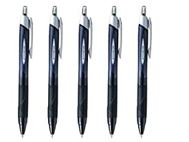 【中古】【輸入品・未使用】Uni-Ball Jetstream Extra Fine & Ultra Micro Point Retractable Roller Ball Pens -Rubber Grip Type -0.38mm -Black Ink - Set of 5 by Uni