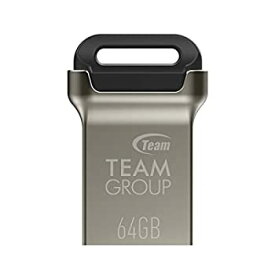 【中古】【輸入品・未使用】TEAMGROUP C162 64GB USB 3.1 ミニ 金属製USBフラッシュドライブ 外部ストレージ サムドライブ メモリースティック TC162364GB01