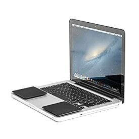 【中古】【輸入品・未使用】Grifiti 厚型 パームパッド ブラックスキンサーフェス (滑らかな質感) (98x79x64mm) 2枚 取り外し可能 シリコン素材 Apple MacBook ノートパソコ