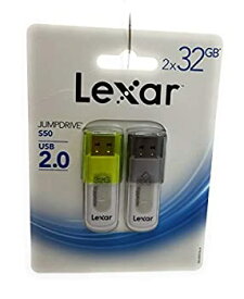 【中古】【輸入品・未使用】コンボパック Lexar Jumpdrive 32GB S50 フラッシュドライブ 2.0 USB フラッシュドライブ 2パック ミックスカラー 色選択なし