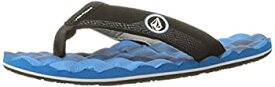 【中古】【輸入品・未使用】Volcom Boys' Recliner Big Youth FLIP Flop Sandal Marina Blue 4 M US Kid