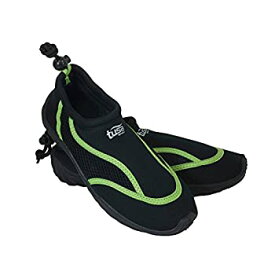 【中古】【輸入品・未使用】Tusa SportスリップオンAqua靴、ブラック/グリーン