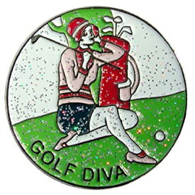 【中古】【輸入品・未使用】Navika Golf Diva Glitzy Ball Marker with Hat Clip