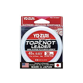 【中古】【輸入品・未使用】Yo-Zuri Topknot 30ヤード シンキングリーダー ナチュラルクリア 40ポンド