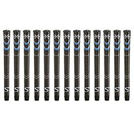 【中古】【輸入品・未使用】SuperStroke Cross Comfort Black/Blue Standard 13 Piece Golf Grip Bundle