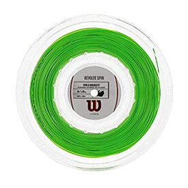 【中古】【輸入品・未使用】ウィルソン(Wilson) 2017 リボルブ スピン 200Mロール ポリエステル(17y3m)硬式テニスガット / 1.25mm / グリーン