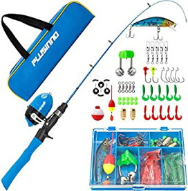 【中古】【輸入品・未使用】(120CM 47.24IN Blue Handle with Spincast Reel) - Kids Fishing PoleTelescopic Fishing Rod and Reel Combos with Spincast Fishing Reel and