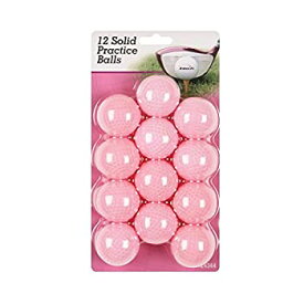 【中古】【輸入品・未使用】Intech ゴルフ ホロー ディンプルド 練習用ボール (12パック ピンク)