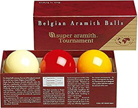 【中古】【輸入品・未使用】Aramith 61.5 mm Super Armith Tournament Carom/Carambole Billiard/Pool Balls Complete 3 Ball Set