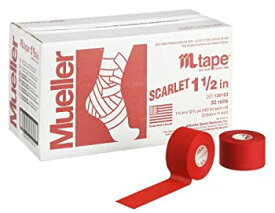 【中古】【輸入品・未使用】Mueller(ミューラー) Mテープ チームカラー 38mm スカーレット Mtape Team Color Scarlet [32個入り] 非伸縮コットンテープ 130822 スカーレット