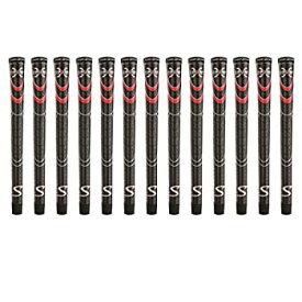 【中古】【輸入品・未使用】SuperStroke Cross Comfort Black/Red Jumbo 13 Piece Golf Grip Bundle