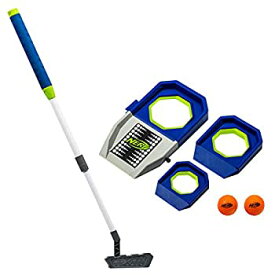 【中古】【輸入品・未使用】NERF Trick Shot Golf Set - Complete Indoor & Outdoor Putting Trick Shot Kids Golf Set - Includes Putter Balls Ramp & Cups - All-in-One