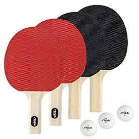 【中古】【輸入品・未使用】STIGA クラシック 卓球セット (4プレーヤーセット) レッド T1335
