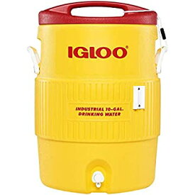 【中古】【輸入品・未使用】Igloo Industrial Beverage Cooler 10 gallon Yellow/Red/White by Igloo Products Corp.