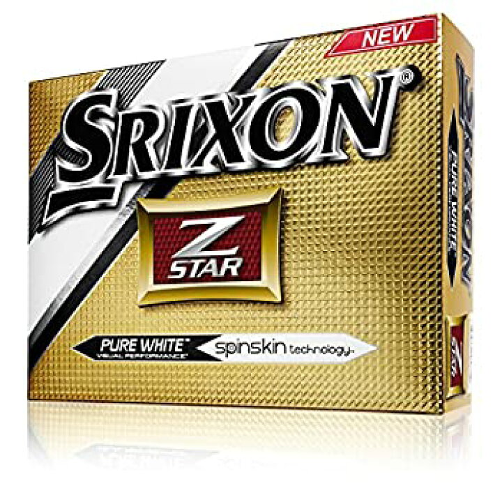 【ポイントアップ中！】【中古】【輸入品・未使用未開封】SRIXON(スリクソン) ゴルフボール Z-Star Z-Star (ゼットスター)  ゴルフボール 2016 年モデル (1ダース) USモデル 並行輸入品 ホワイト 高初速・ アトリエ絵利奈