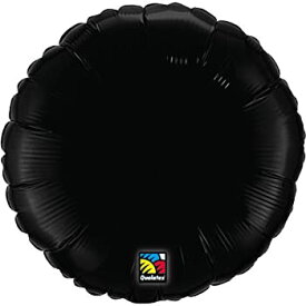 【中古】【輸入品・未使用】Round Onyx Black 46cm Plain Mylar Balloon