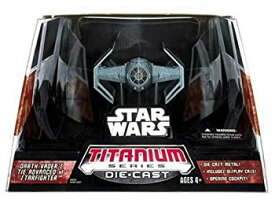 【中古】【輸入品・未使用】Star Wars Titanium Series Die-Cast Darth Vaders Tie Advanced StarFighter