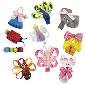 【中古】【輸入品・未使用】Wrapables Baby Toddler Ribbon Sculpture Hair Clips (Set of 10)