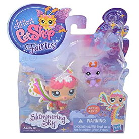 【中古】【輸入品・未使用】ハスブロ社　リトルペットショップ　Fairies Shimmering Sky　Rain prism Fairy ＆Bat　ブライス・リカちゃんのペットに