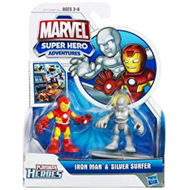 【中古】【輸入品・未使用】Playskool Marvel Super Hero Adventures Iron Man & Silver Surfer