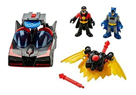 【中古】【輸入品・未使用】Fisher-Price Imaginext DC Super Friends Batmobile with Lights and Red Robin by Imaginext