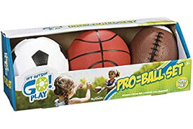 【中古】【輸入品・未使用】Toysmith Pro-Ball Set (5" Soccer Ball 5" Basketball 6.5" Football) by Toysmith [Toy] [並行輸入品]