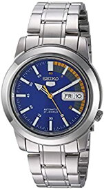 【中古】【輸入品・未使用】Seiko Men's SNKK27 Seiko 5 Automatic Blue Dial Stainless Steel Bracelet Watch【並行輸入品】