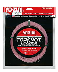 【中古】【輸入品・未使用】Yo-Zuri Topknot 30ヤード シンキングリーダー ピンク 200ポンド