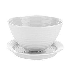【中古】【輸入品・未使用】Sophie Conran for Portmeirion Berry Bowl and Stand Porcelain White 16.3 x 14.2 x 8 cm